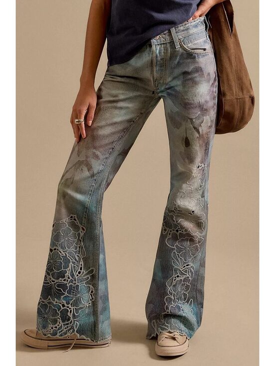 Free People Denim - NEW WITH TAGS Free People West Coast Illusions & Cutwork Jeans – Size 25